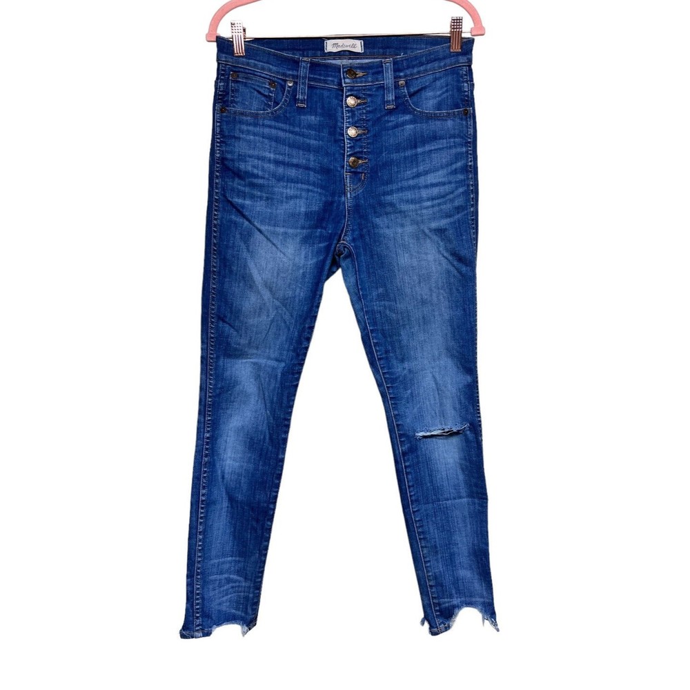 Madewell 10"‎ High Rise Skinny Jeans Button Fly Women’s Size 29